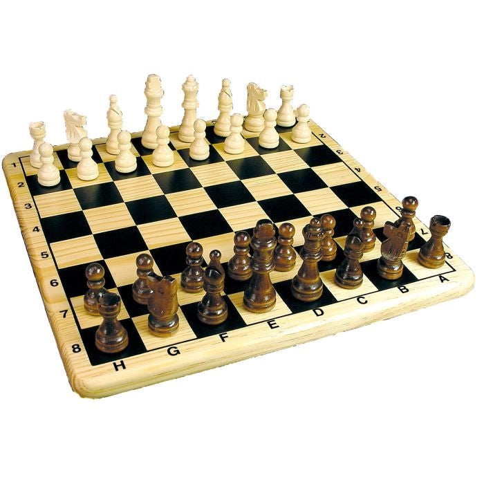 Scacchi scatola di legno