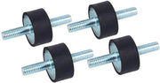 Dempingselemento per schok per compressori d'aria - 30x20mm - Demper trillamento - Elemento di assorbimento vibrazioni - Regolazione rumore - Per compressori d'aria - Protezione contro vibrazioni - Demper trillamento