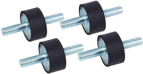 Dempingselemento per schok per compressori d'aria - 30x20mm - Demper trillamento - Elemento di assorbimento vibrazioni - Regolazione rumore - Per compressori d'aria - Protezione contro vibrazioni - Demper trillamento