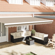Banda per Tenda per Telaio da 5 m Beige 4.8x0.2 m