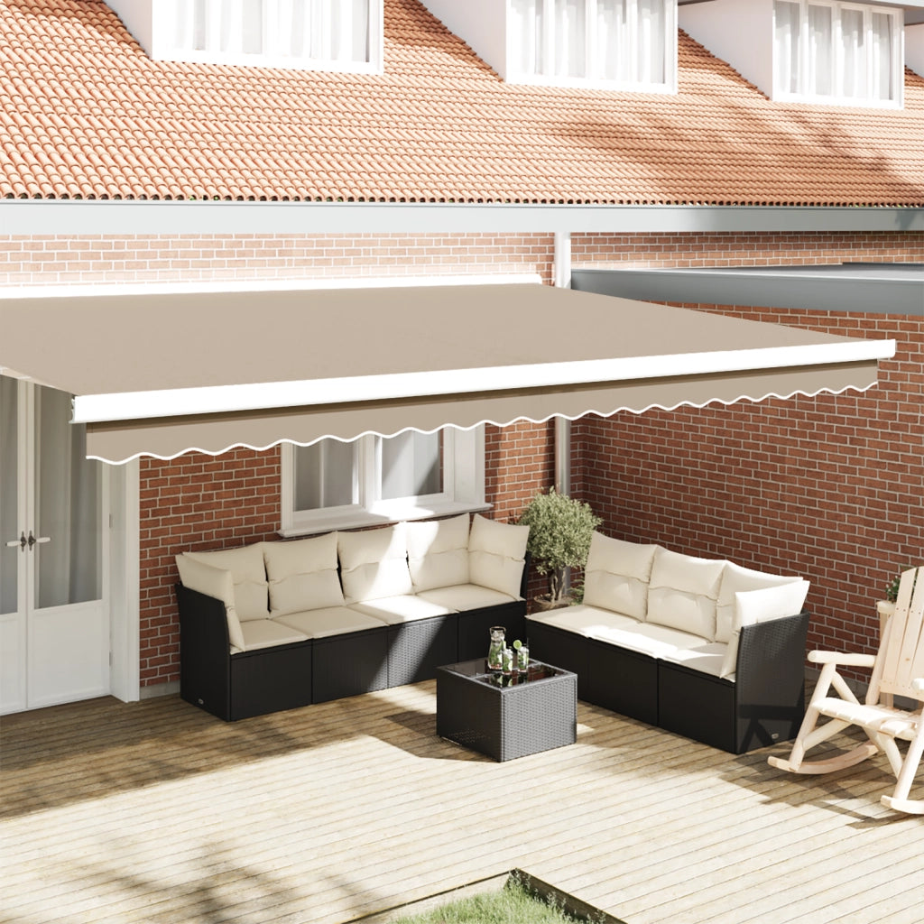 Banda per Tenda per Telaio da 5 m Beige 4.8x0.2 m