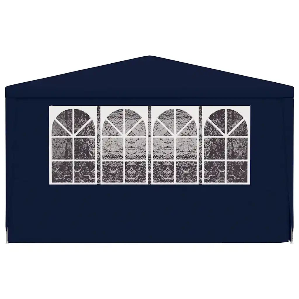 Gazebo | Pergolato Professionale con Pareti 4x9 m Blu 90 g/m2