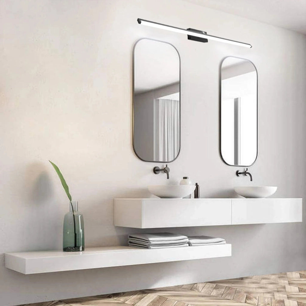 Lampada Da Parete Da Bagno Led Sopra Specchio 20w 100cm APP375-1W Nero