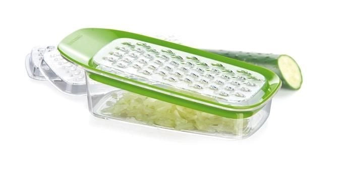 Tescoma 642744 grattugia e spiralizzatore manuali Verde, Trasparente