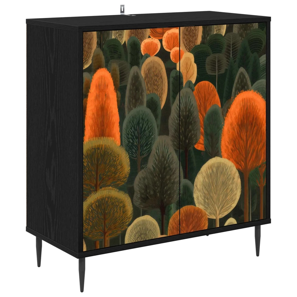 Credenza ZAANDAM Rovere Nero 69 x 33 x 76 cm 8006940