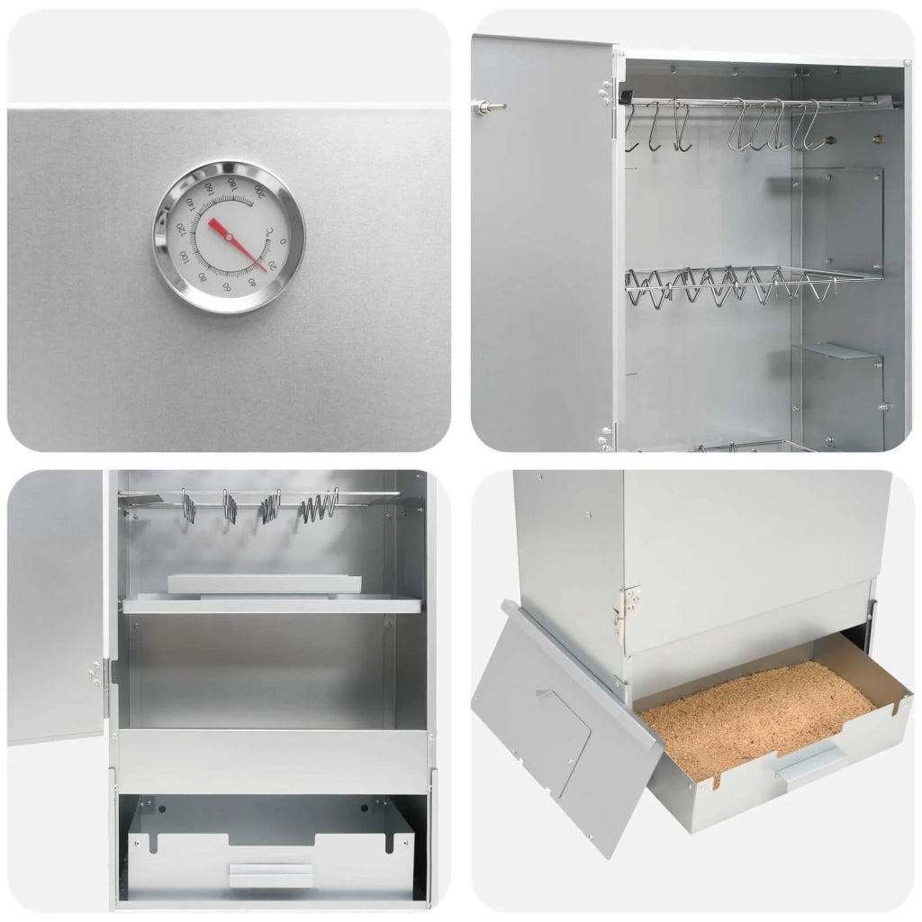 Forno Affumicatore 3 pcs 44,5 x 29 x 110 cm Acciaio zincato 3443033