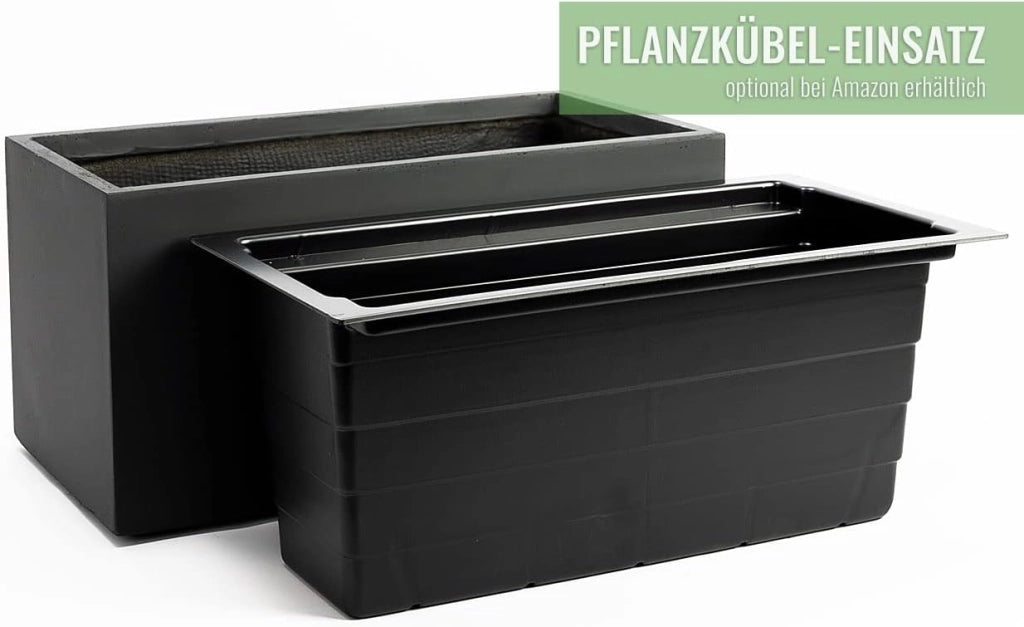 Pflanzwerk® Fioriera Vaso per fiori Portavaso Antracite 30x60x30cm *Resistente al gelo* *Protezione UV* *Europea di qualità*