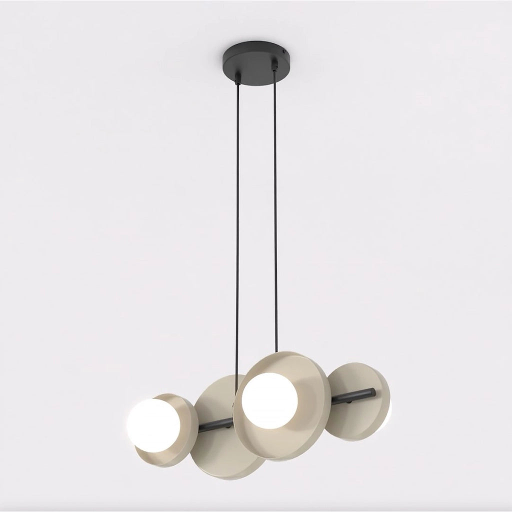 Lampada a sospensione Model in acciaio moka e vetro