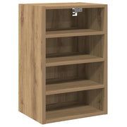 Mobiletto a parete ottimizzatore di spazio 40 x 29,5 x 60 cm finitura in rovere ingegnerizzato realizzato artigianalmente 02_0050455