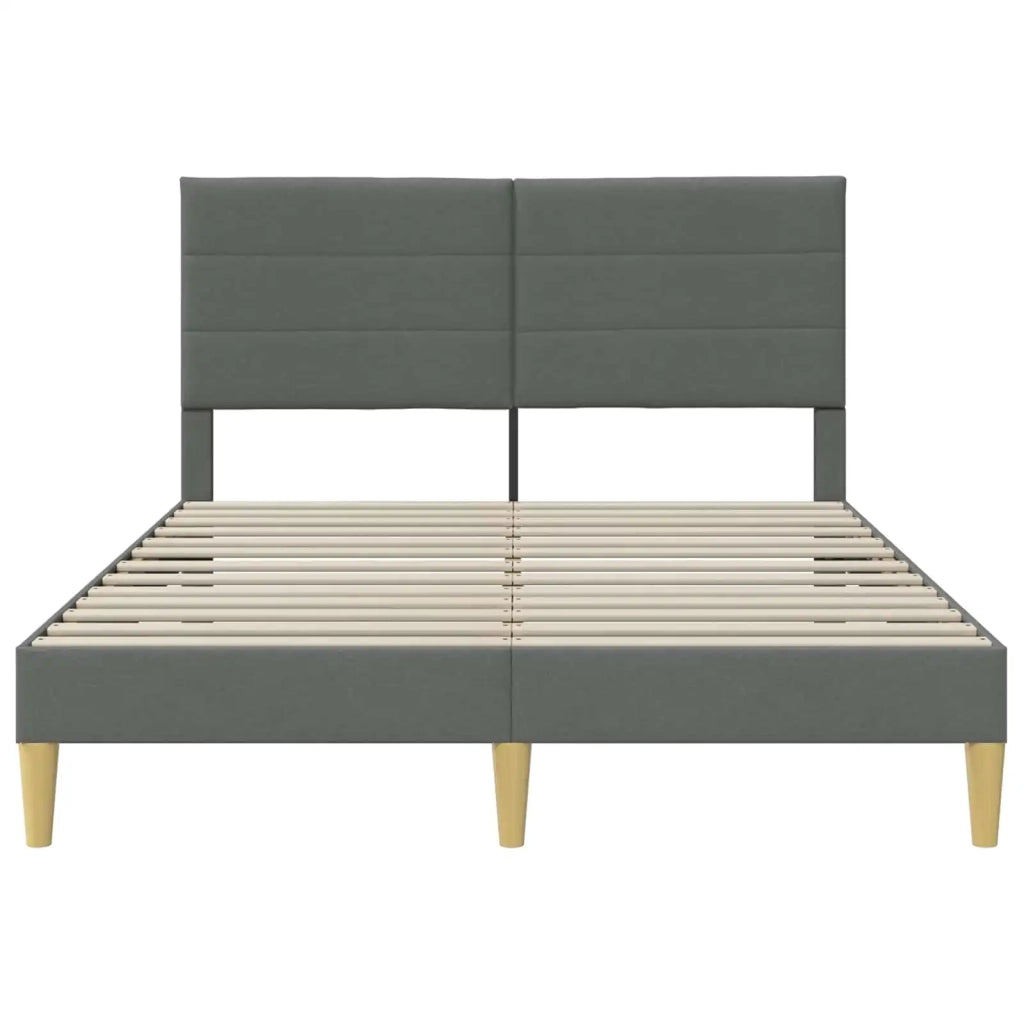 Struttura del letto-Giroletto Grigio Scuro 160 x 200 cm Tessuto 462324