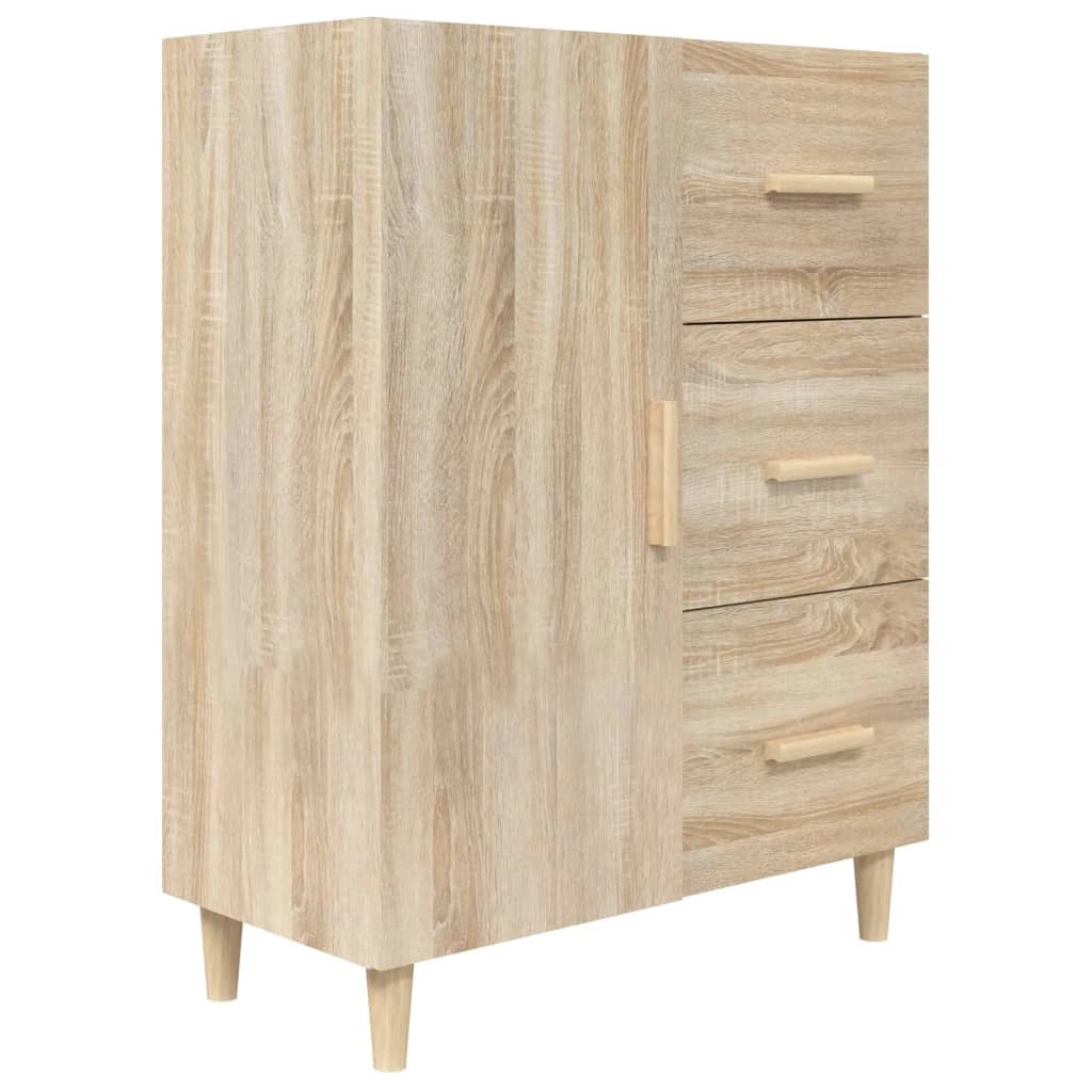 Buffet credenza cassettiera armadio mobile contenitore organizer cucina soggiorno rovere Sonoma 69,5 x 34 x 90 cm legno ingegnerizzato marrone 02_0031675