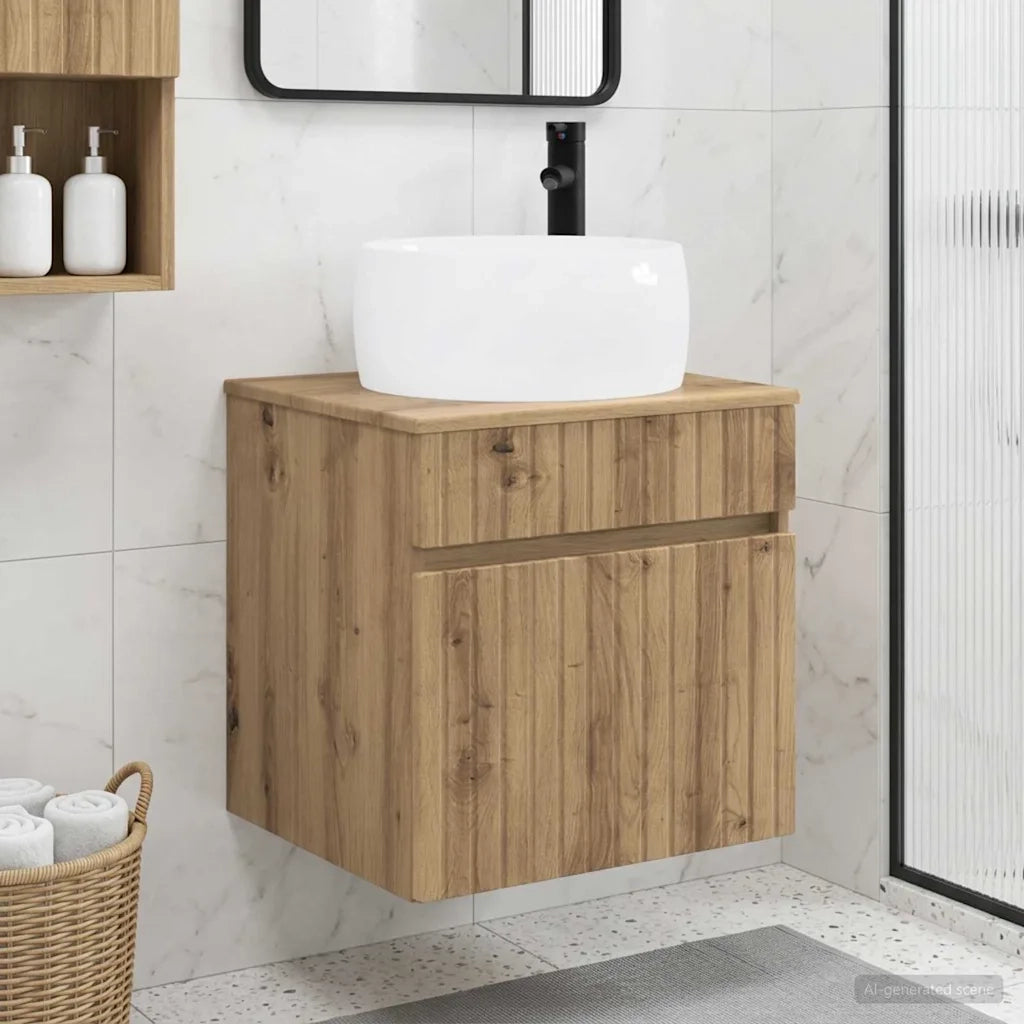 Mobile lavabo da parete Rovere Artigianale 49 x 44,5 x 66 cm