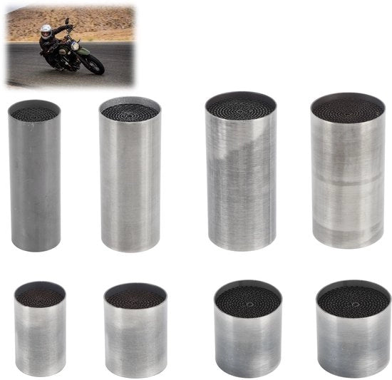 Sistema di Scarico Universale - Progettato per Catalizzatore - In Acciaio Inossidabile - Per Motocicletta - Sostenibile - Migliorato il Suono - Emissione Motore