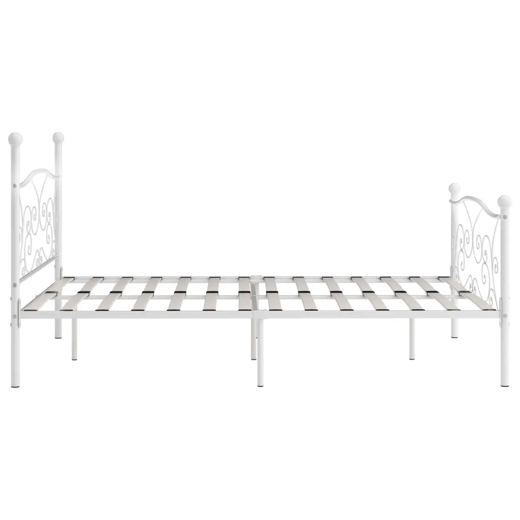Giroletto con Doghe Bianco in Metallo 200x200 cm 284453