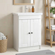 Mobiletto da bagno sotto il lavello Bianco Lucido 890038