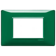 14653.47 Placca 3 Moduli Reflex Smeraldo Plana