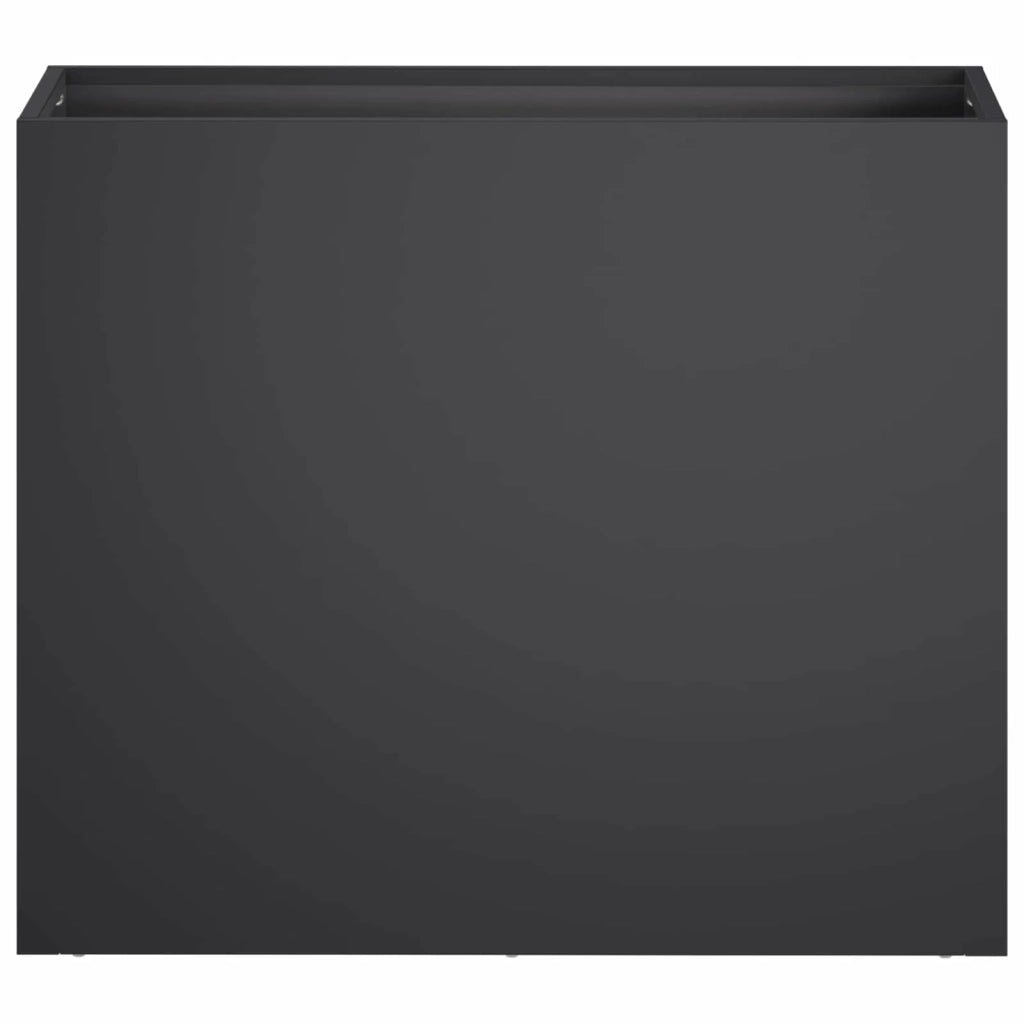 Vaso da giardino 2 pz Nero 50 x 20 x 40 cm 8005443