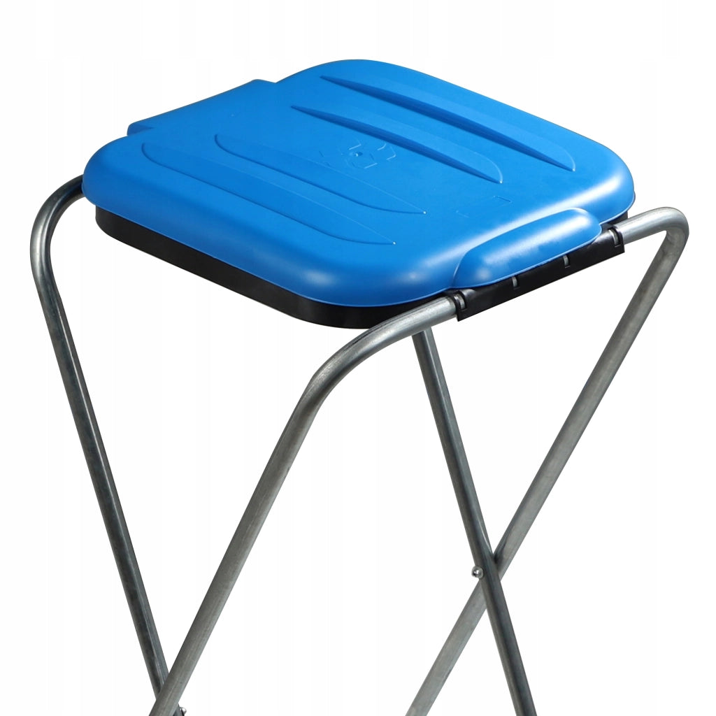 Cestino con supporto KADAX per sacchi per la raccolta differenziata, 120 litri, blu.