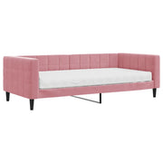 Divano letto | Sof¨¤ letto | Letto singolo con Materasso Rosa 90x200 cm in Velluto