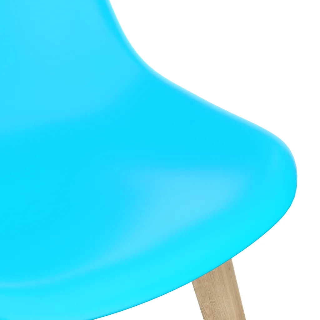 Sedie da Pranzo 2 pz Blu in Plastica 289125