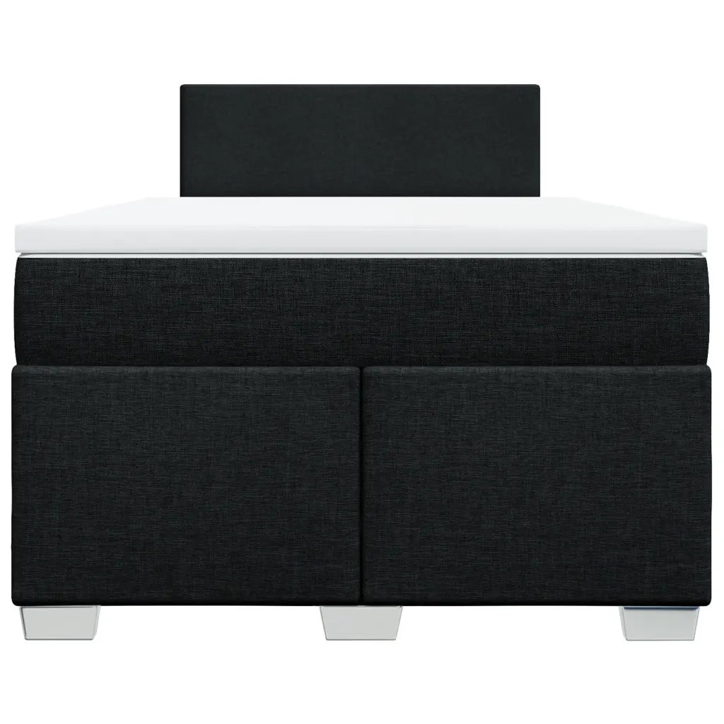 Giroletto a Molle con Materasso Nero 120x200 cm in Tessuto 3285850