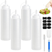 Condimento a Knobblatura 800ml - 4 Pezzi - Senza Perdite - Sausfles - Plastica - Condimento a Knobblatura