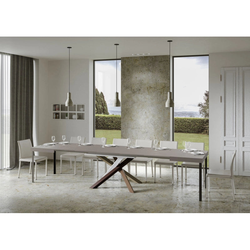 Tavolo allungabile 200/460x90 cm Volantis telaio Multicolore 4/C - Cashmere