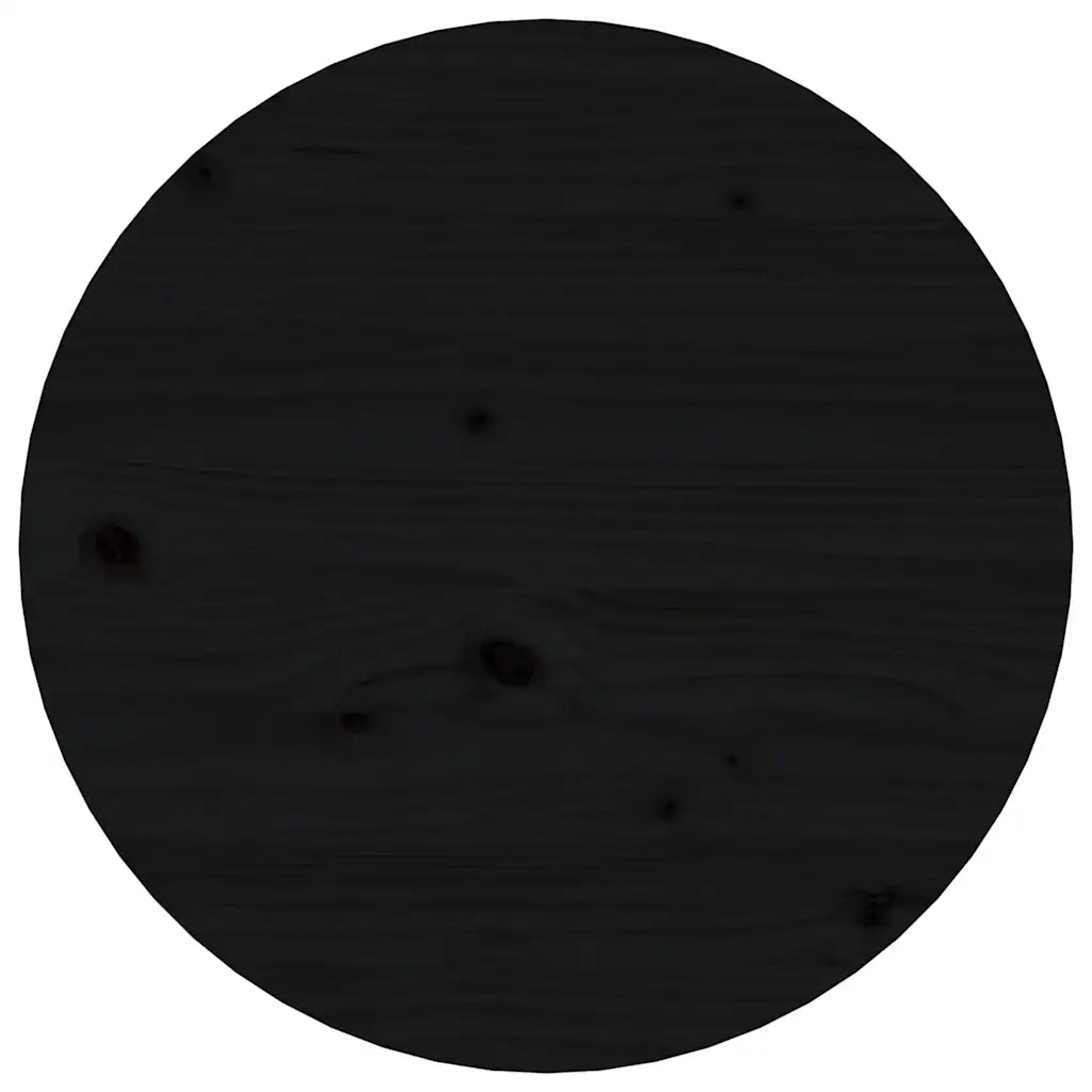 Tavolino da salotto | Tavolino da caff¨¨ | Tavolino da Soggiorno Nero ? 45x40 cm in Legno Massello di Pino