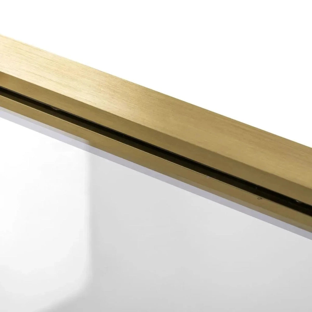 Porta Doccia Rea Rapid Swing Brush Gold 100