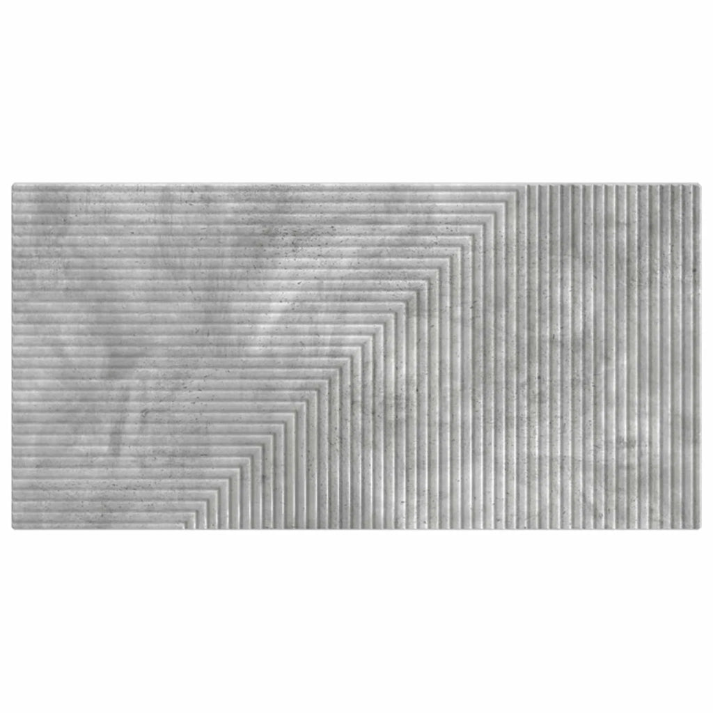 Testiera da Muro HAARLEM Grigio Cemento Legno ingegnerizzato 896978