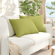 Cuscini da Divano 2 pz-Set di 2 Cuscini per Sofa Verde chiaro 70 x 50 cm Tessuto