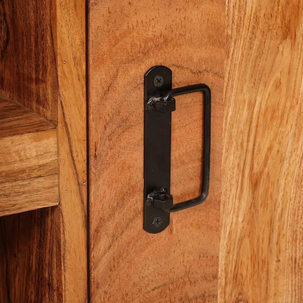 vidaXL Mobile TV Marrone 120 x 30 x 50 cm legno massello di acacia
