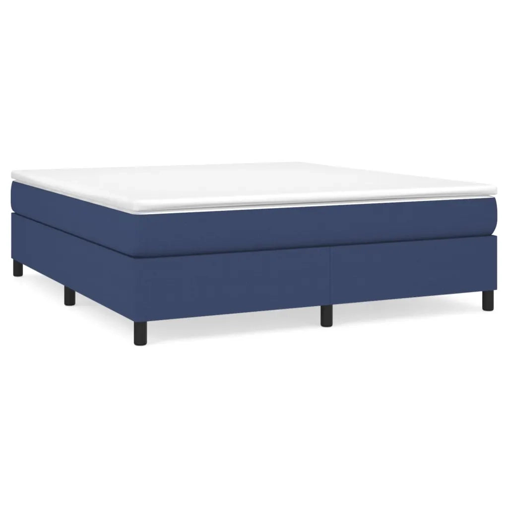Giroletto a Molle con Materasso Blu 160x200 cm in Tessuto 3144437