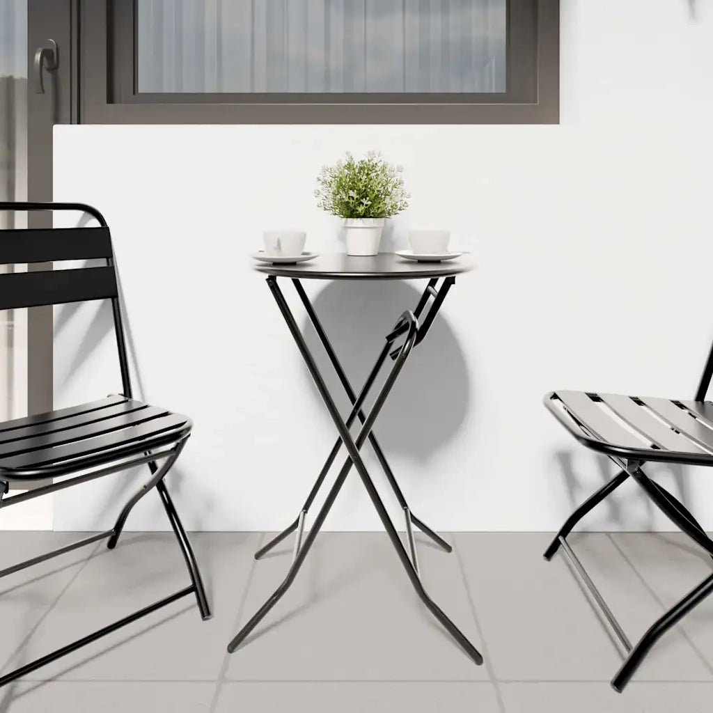 Tavolo da Giardino Antracite 50 x 50 x 72 cm Metallo 42010320