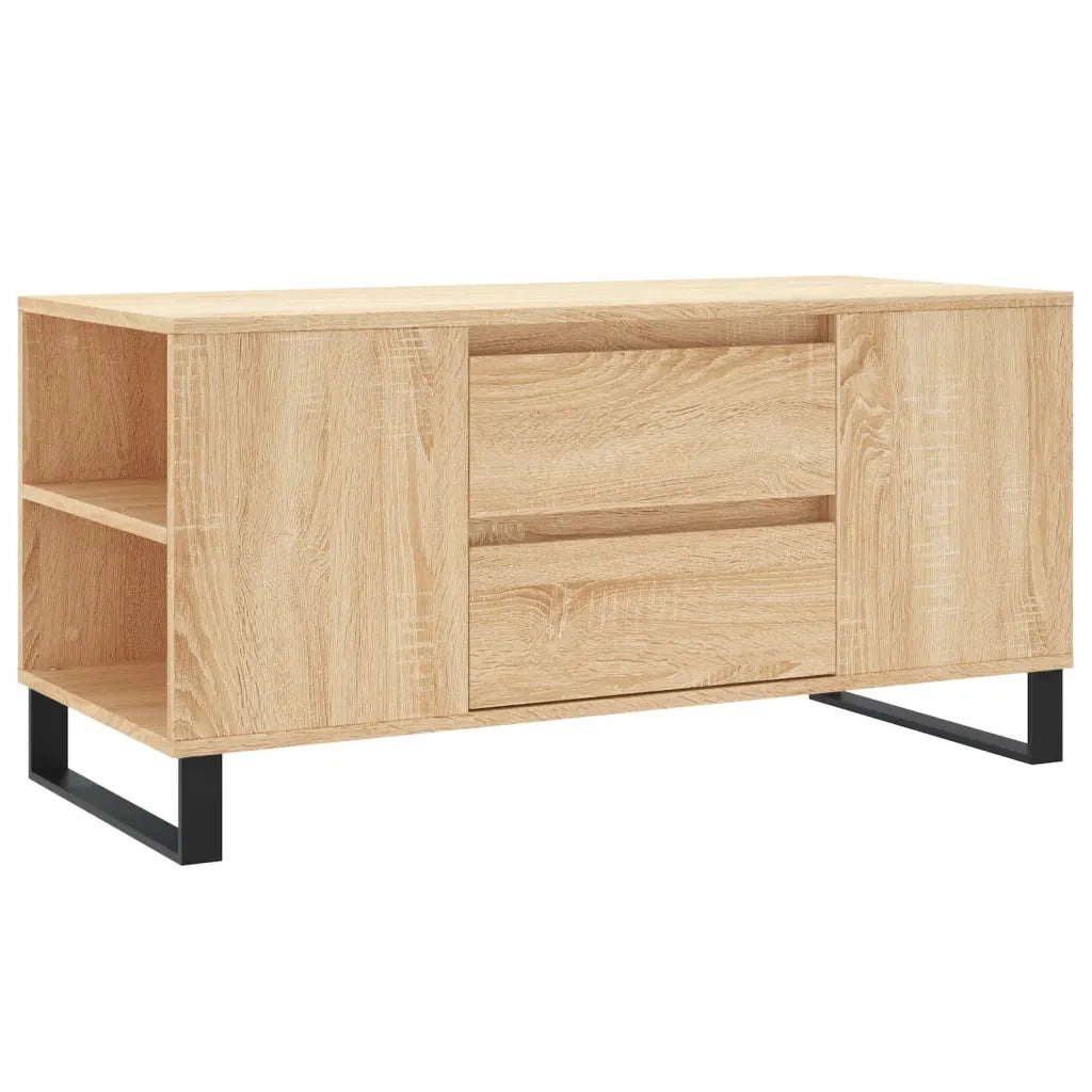 Tavolino Salotto-Tavolino da soggiorno-Tavolo Rovere Sonoma 102x44,5x50 cm Legno Multistrato 121088