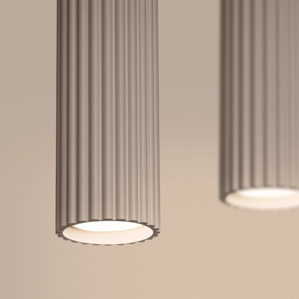 Lampada a sospensione KARBON 4L taupe