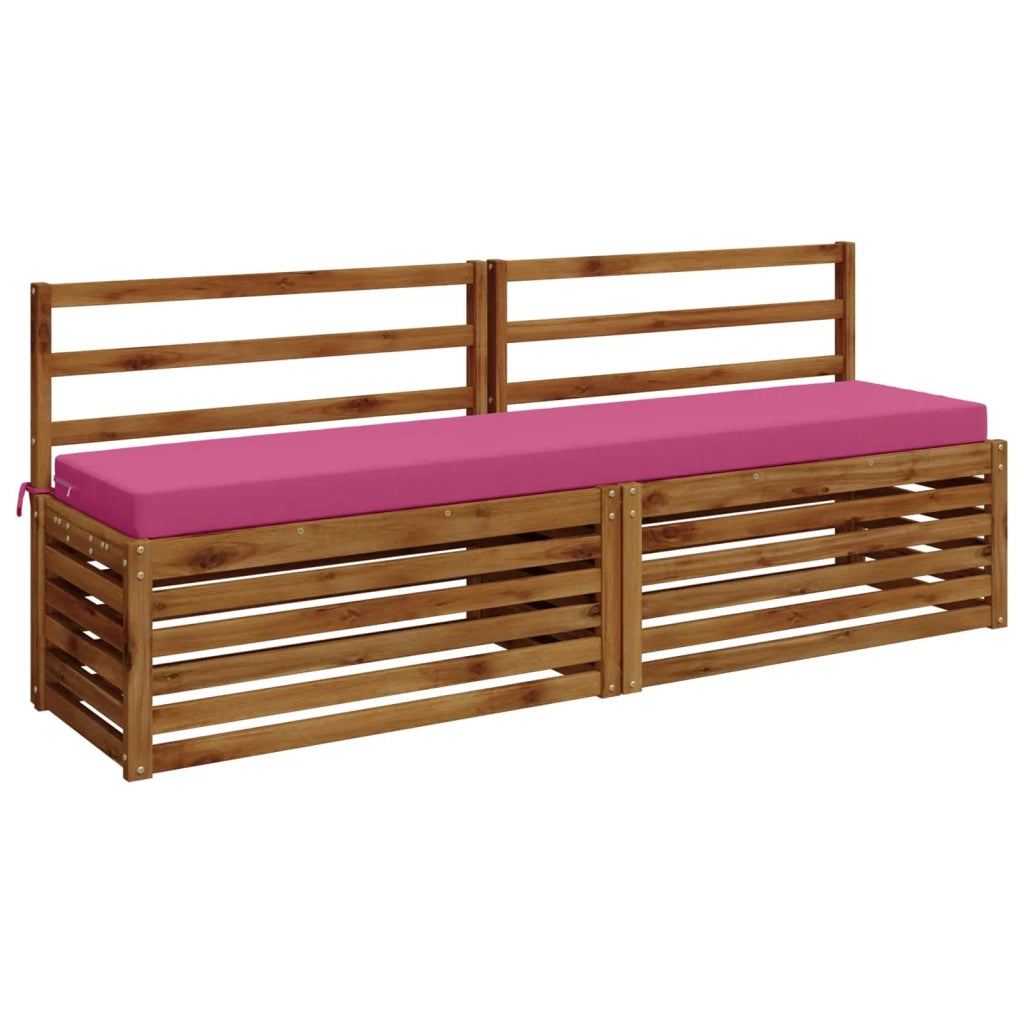 Cuscini per Panchina a 2 Pezzi SOEST 2 pz 100% Poliestere Rosa 950057