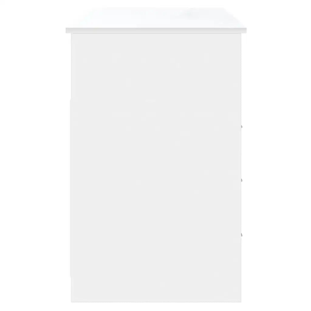 Scrivania con Cassetti-Scrivanie per ufficio e studio Bianca 102x50x76 cm in Legno Multistrato