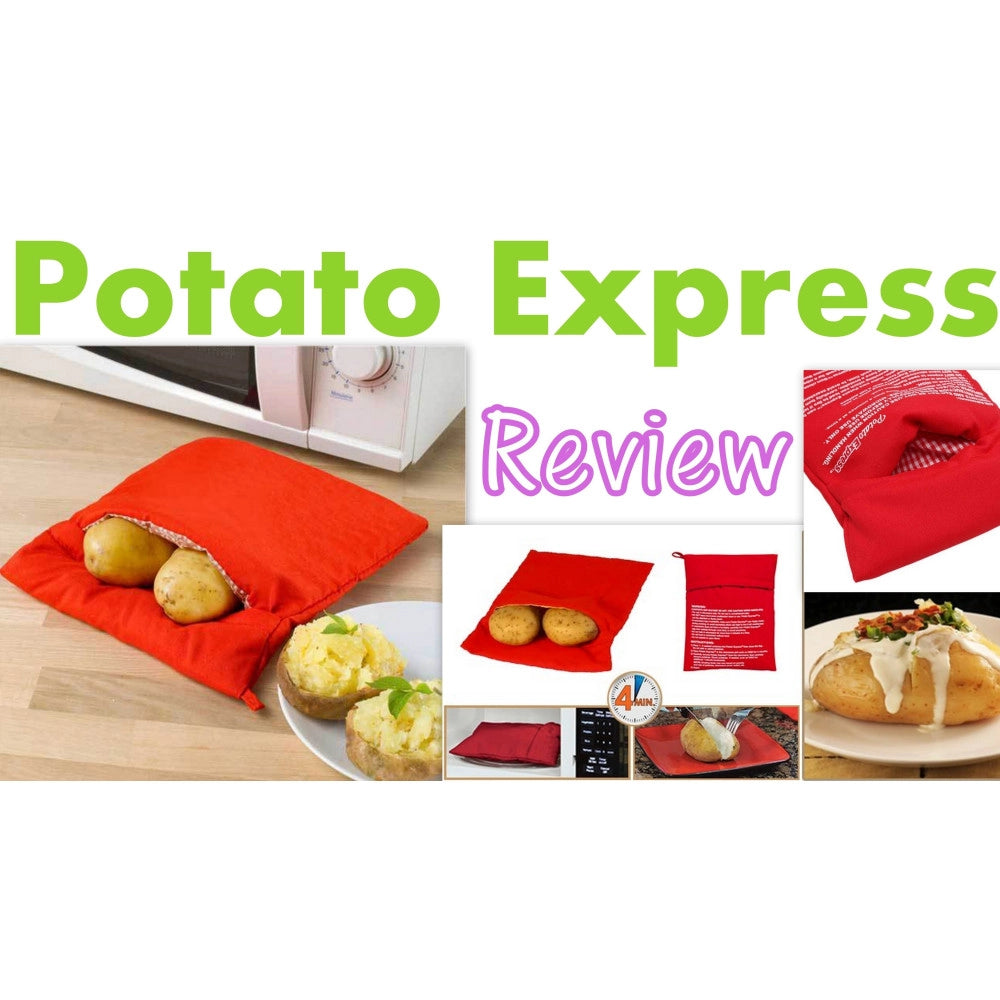 Trade Shop - Sacchetto Per Cottura Patate Sacco Cuoci Al Forno A Microonde Potato Express -