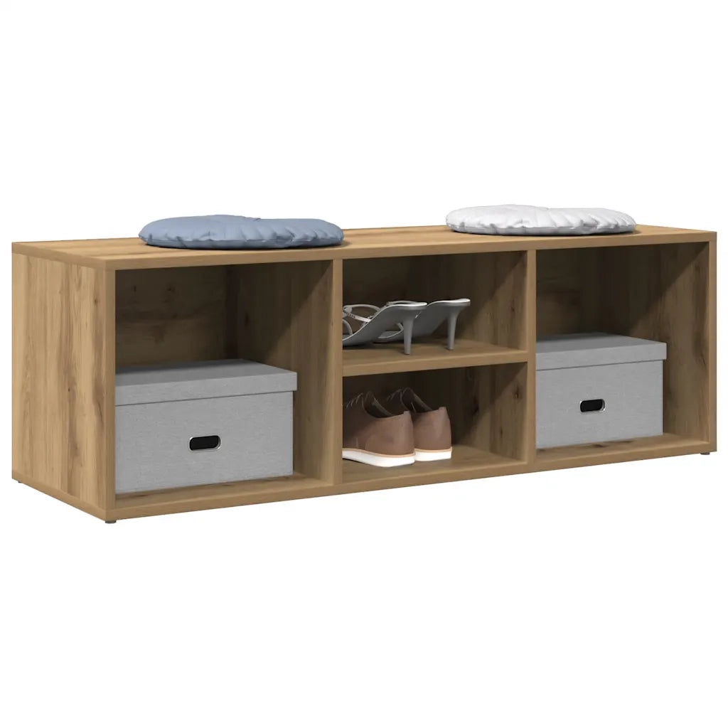 Scarpiera Rovere Artigianale 105x35x35 cm in Legno Multistrato
