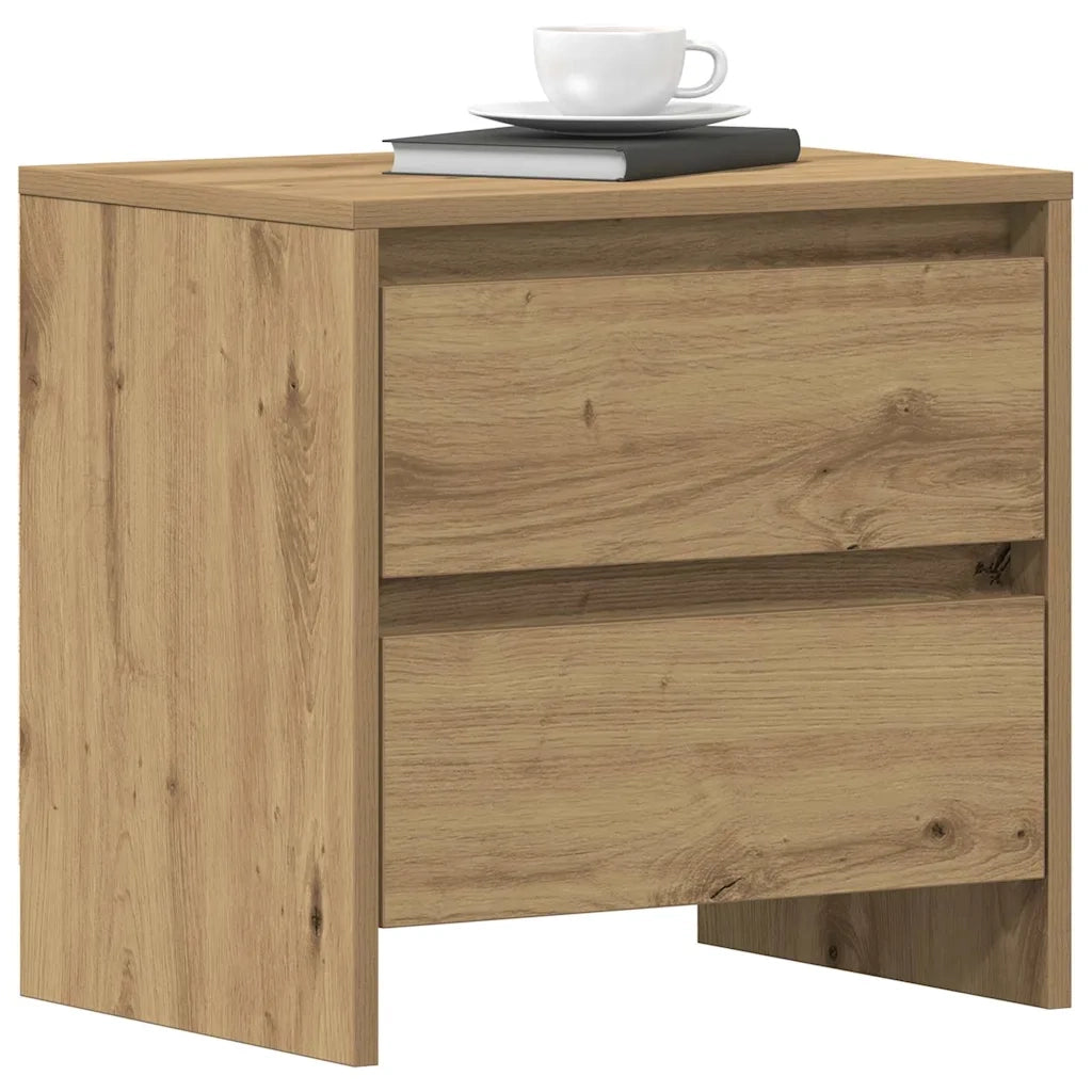 Armadio da Notte 2 pcs Rovere artigianale 45 x 34 x 44,5 cm 863356