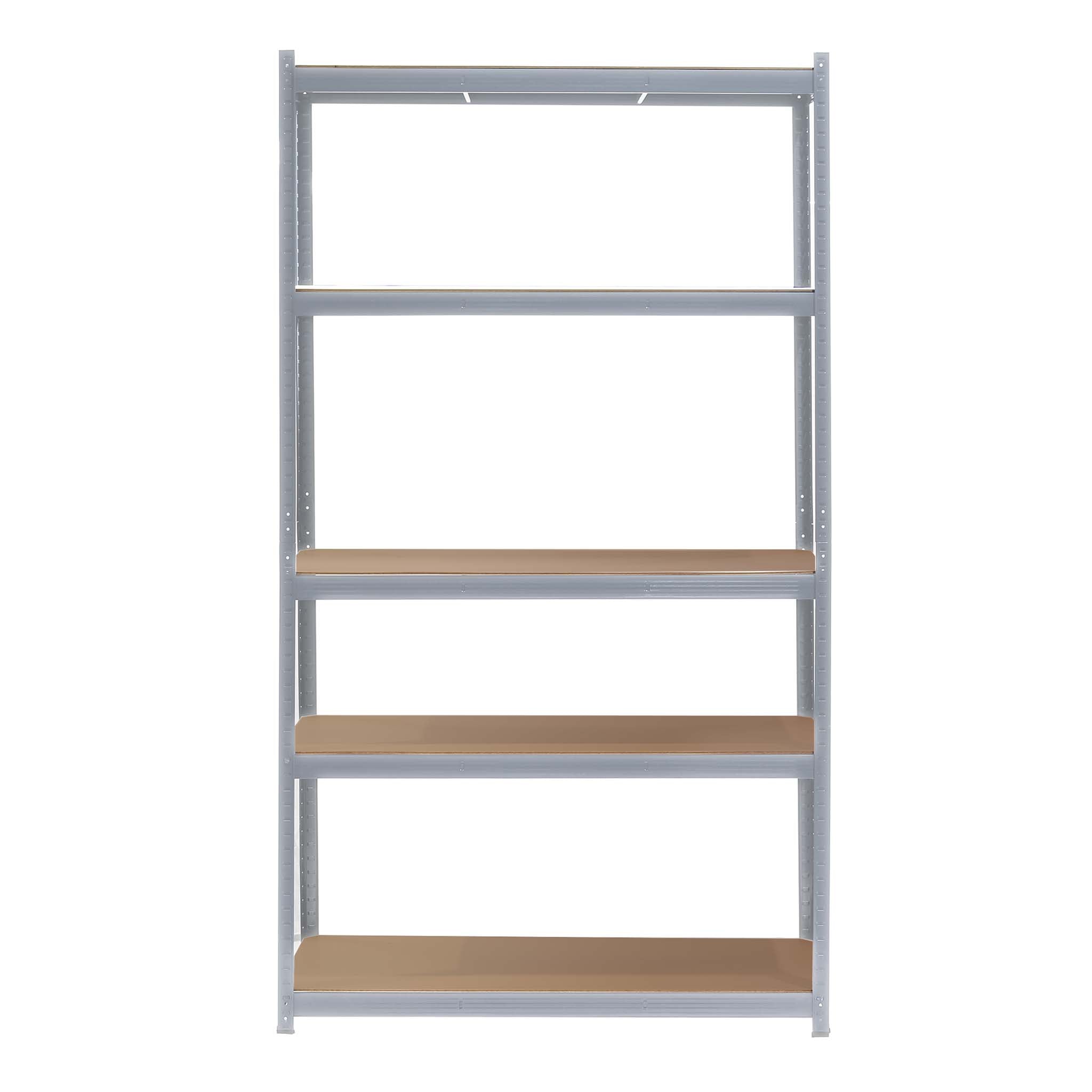 Scaffale per carichi pesanti zincato 100x60x200cm Scaffale a incastro 5 ripiani 200kg/piano