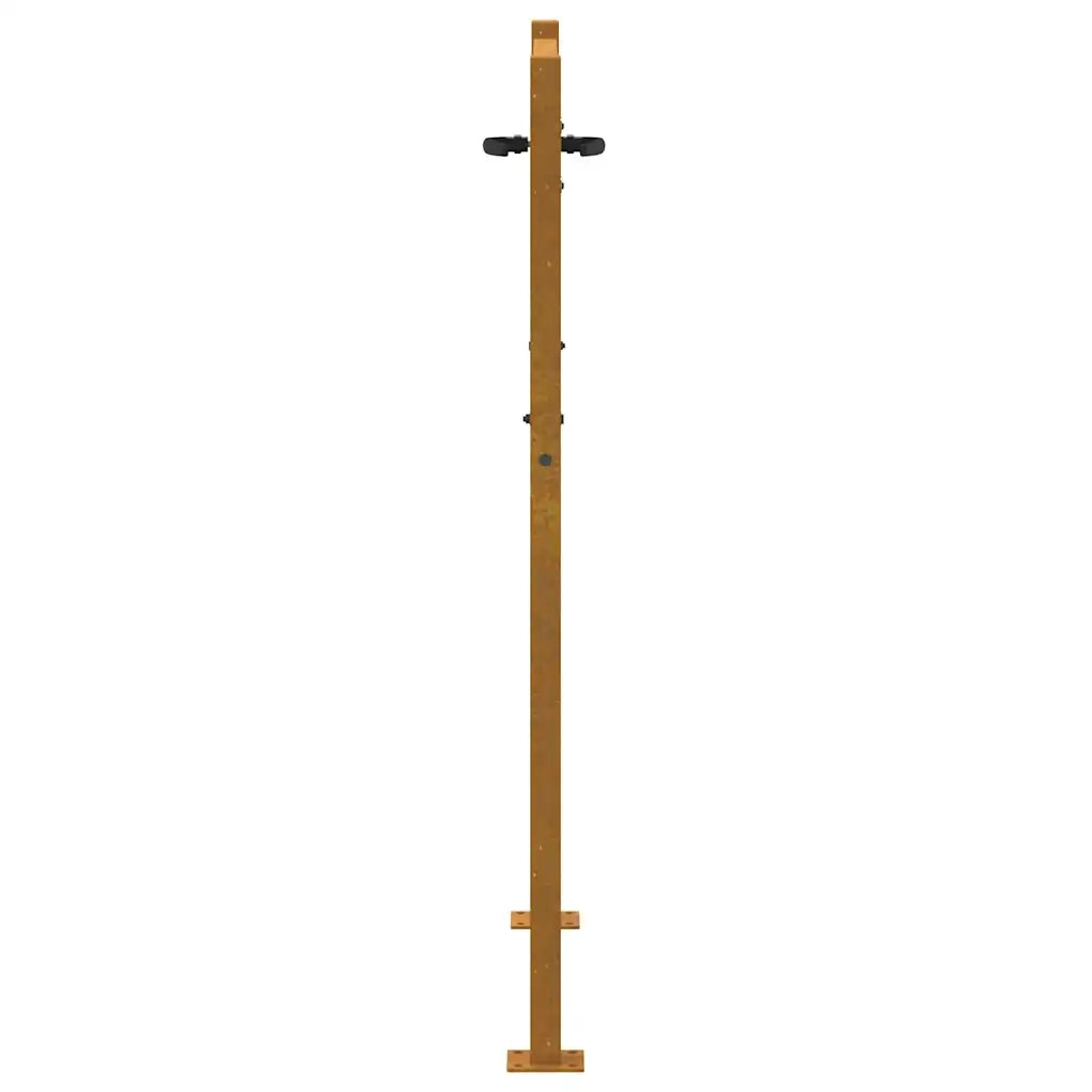 Cancello da Giardino 105x130 cm in Acciaio Corten Design Albero