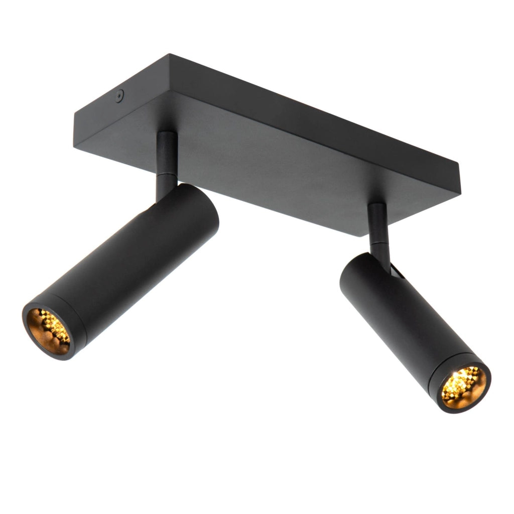 Faretto da soffitto GRADO 2xMR11 nero Lucide