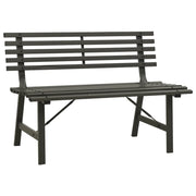 Panchina da Giardino-Panca da esterno 110 cm in Acciaio Nera