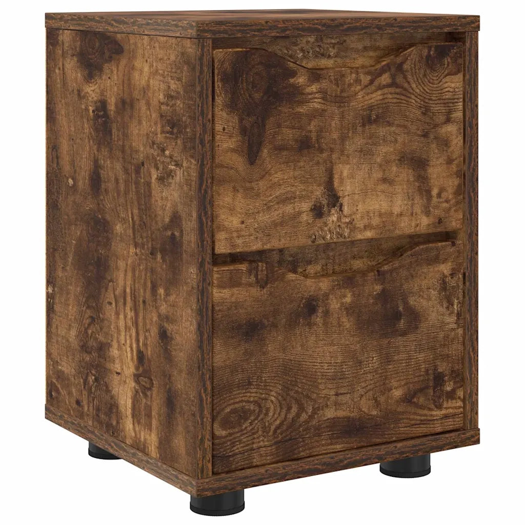 Comodino Rovere fumé 30,5 x 30 x 43 cm Legno multistrato