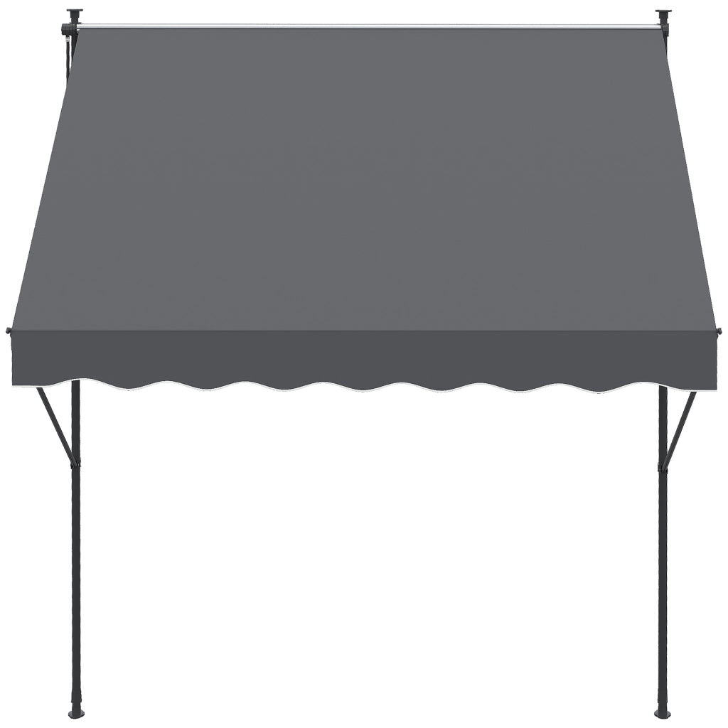 Toldo Retrattile Manuale ¨C zephmum ¨C Grigio 200x175x210-310 cm