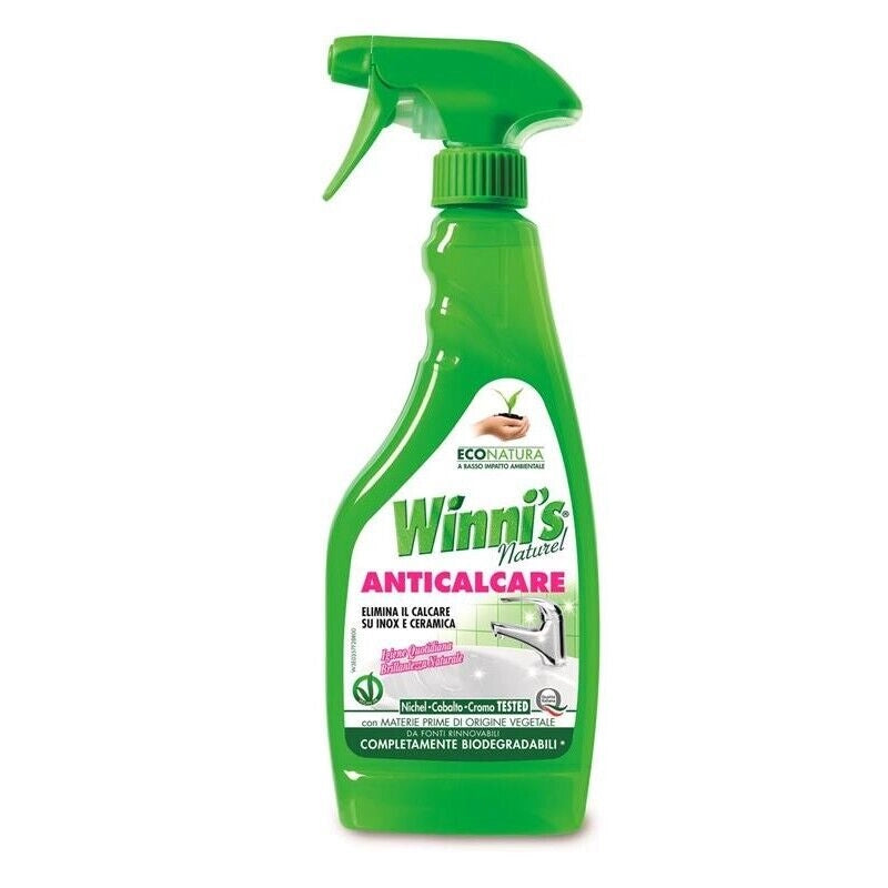 WINNI'S NATUREL SPRAY ANTICALCARE SU ACCIAIO INOX E CERAMICA 500 ML