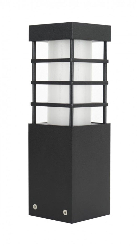 Paletto da giardino 25cm E27 nero IP54 SU-MA RADO II