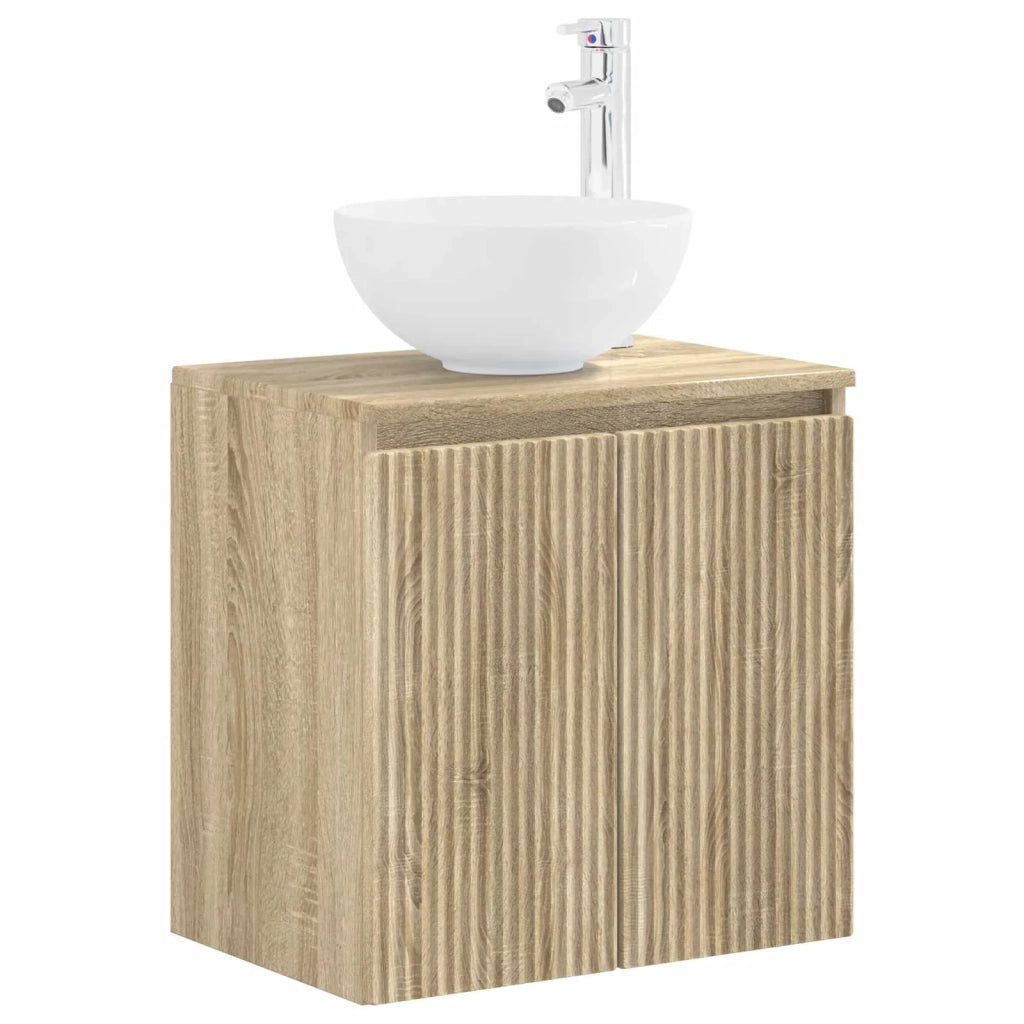 Set di mobili per il bagno 5 pz Rovere Sonoma 3406025